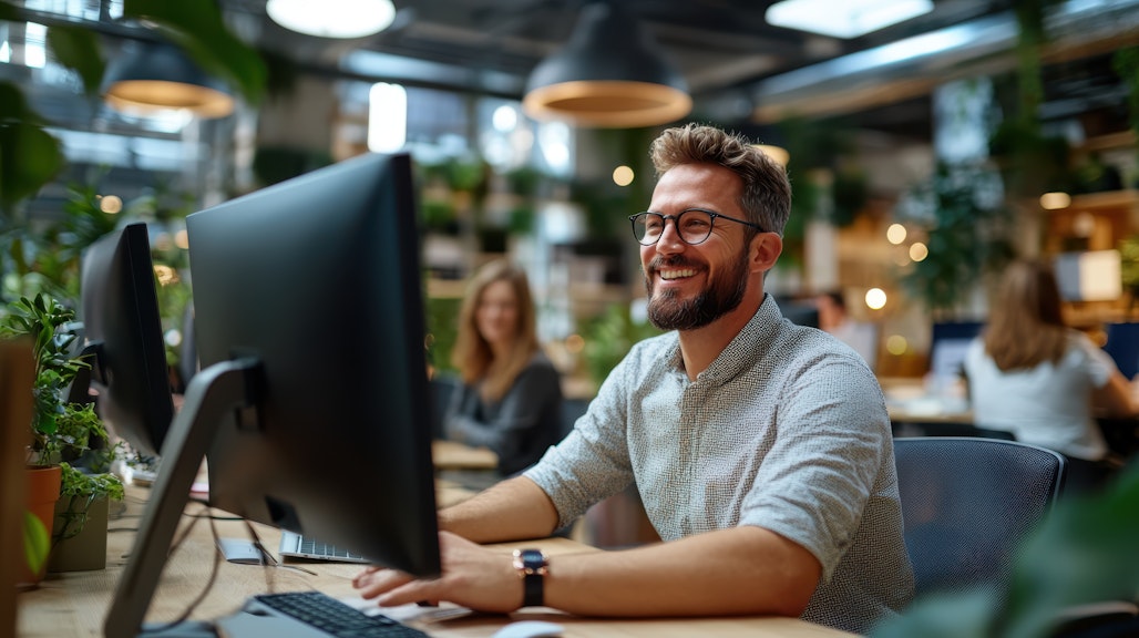 Adobe Stock 1042469219 Happy in an office
